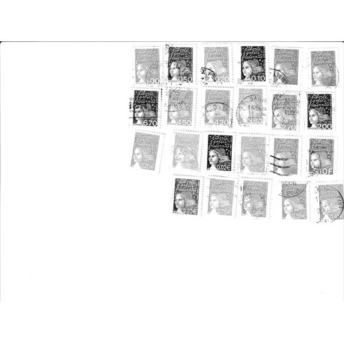 23 Timbres Oblitérés De France Emis Entre 1997 Et 2003 - Marianne De Luquet