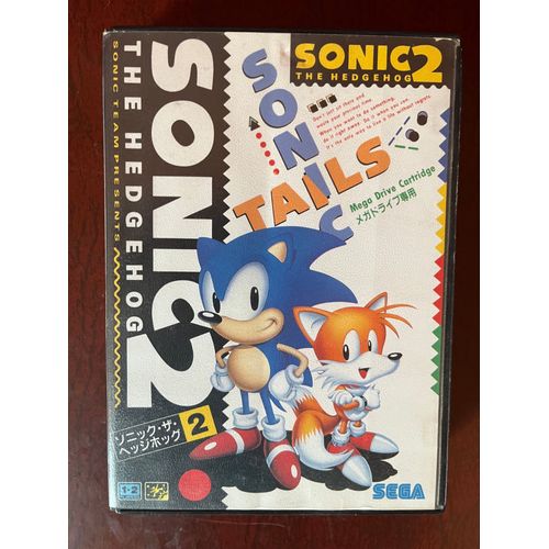 Sonic 2 The Hedgehog Mega Drive Japon Jeu Boîte Complet Très Bon État.