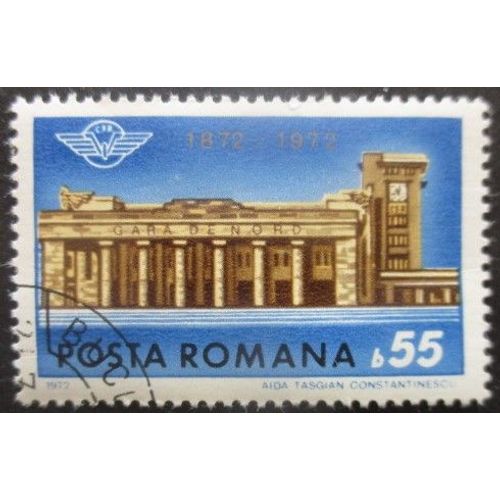Roumanie N°2697 Gare Du Nord De Bucarest Oblitéré
