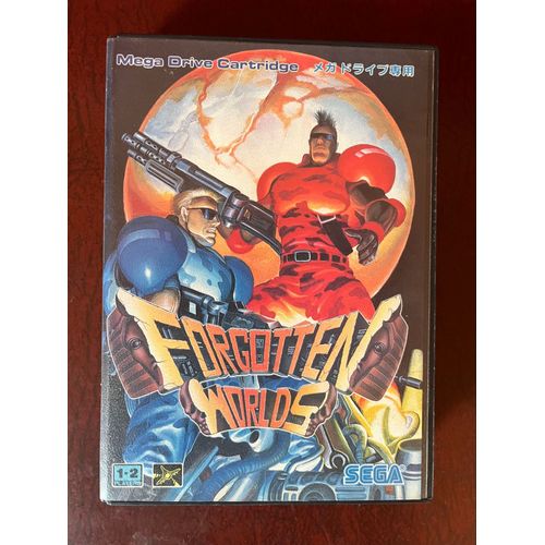 Forgotten Worlds Mega Drive Japon 1989 Jeu Boîte Complet Très Bon État.