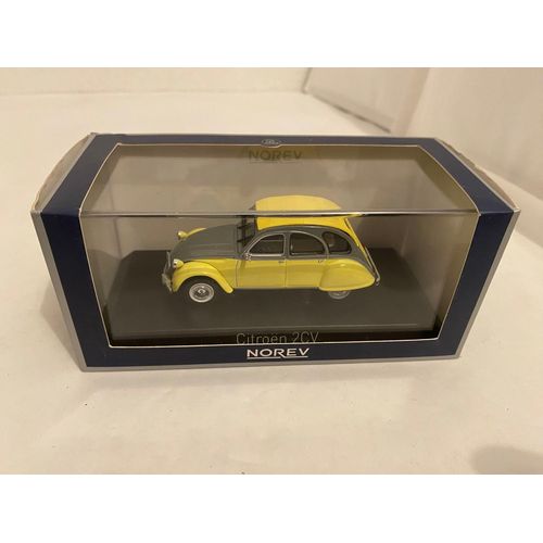 Norev Citroen 2cv Dolly - 1/43 - 1985 - Rialto Yellow/Cormoran Grey - Très Bon