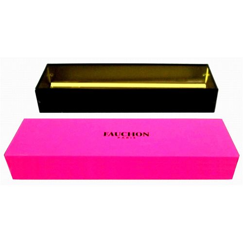 BOITE coulissante métal laqué rose " Fauchon "