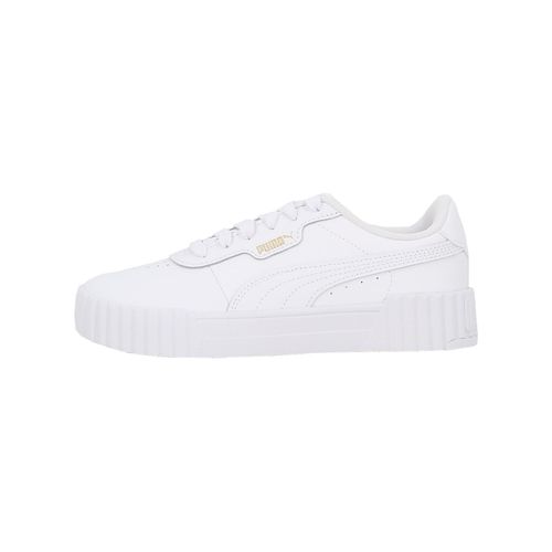 Chaussures Basses Cuir Ou Simili Puma Carina 3 0 Blanc