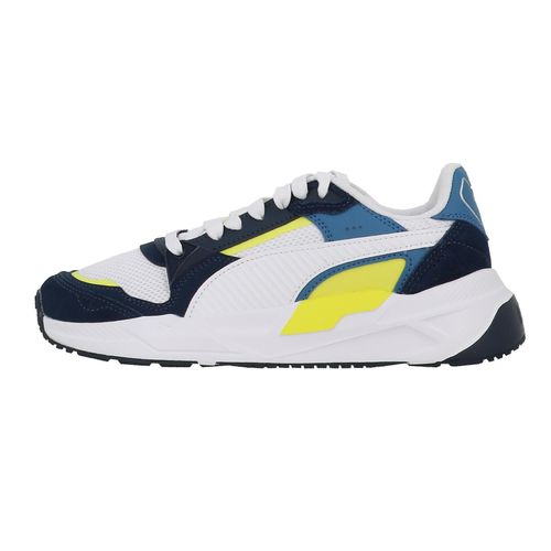 Chaussures Basses Cuir Ou Simili Puma Trinity 2 Jr Blanc