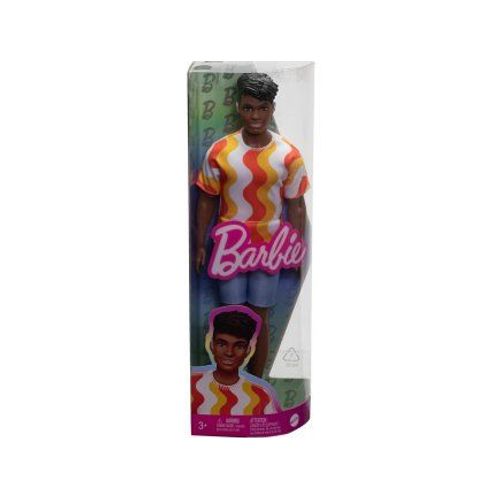 Coffret Ken Noir Avec Short Bleu Et Maillot - Barbie - Poupée Mannequin - Set Fille Avec Avec Carte Animal