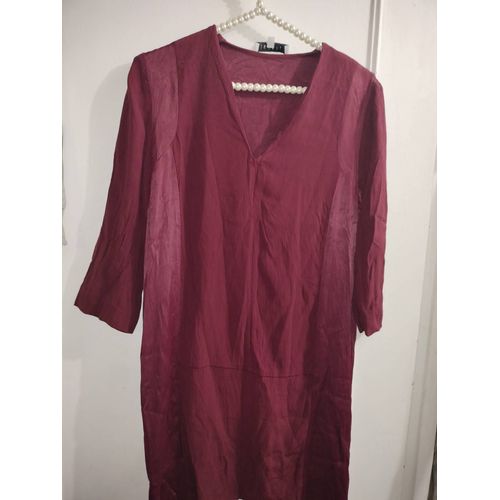 Robe Sandro Bordeaux - Taille 2 (M), Portée 2 Fois, État Impeccable
