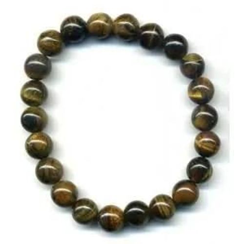 Bracelet En Oeil De Tigre Boules 8mm