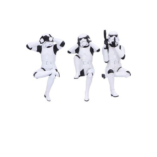 Original Stormtrooper - Figurines Three Wise Sitting Stormtroopers 11 Cm