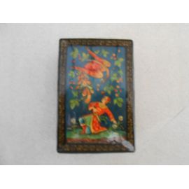 Boite Bois Laque De Chine 6 X 9 X 3 Cm