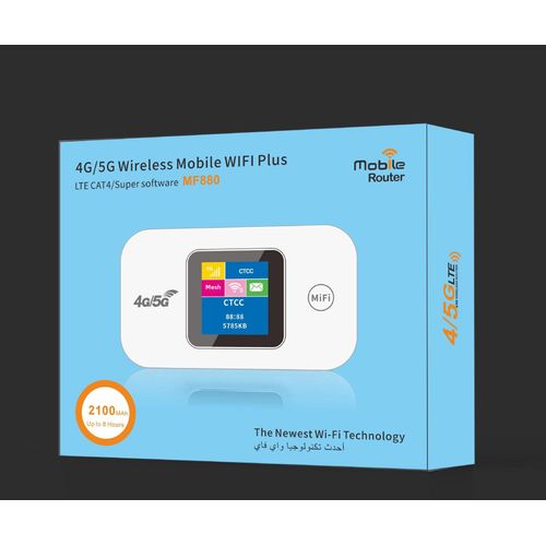Routeur sans fil 4G LTE Portable Wifi4G Router de voyage Équipement de réseau d'asie Version Asie 1 Port de l'appareil MF880