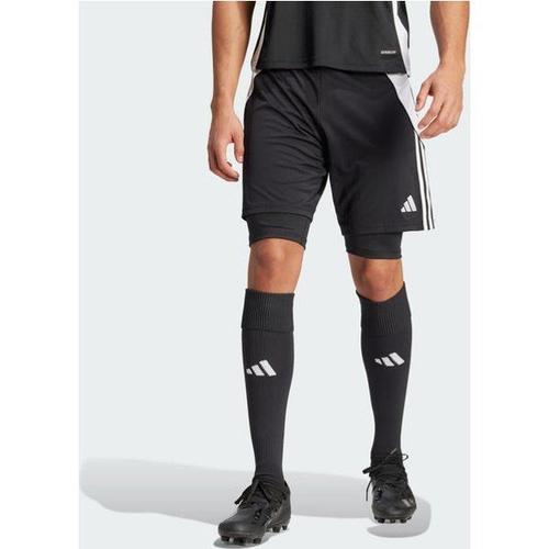 Tiro 24 Training 2-In-1 Homme Shorts - Noir - Taille: S - Toile De Coton - Foot Locker