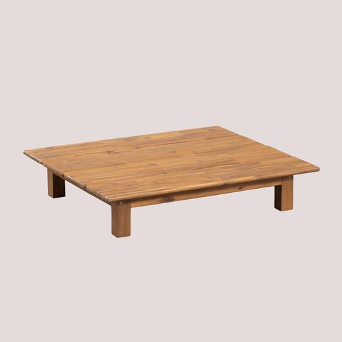 Table Basse De Jardin Rectangulaire En Bois D'acacia (85x75 Cm) Brina Brun Acacia