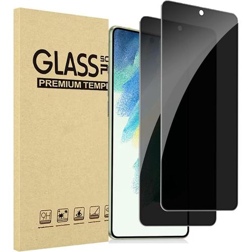 Verre Trempé Anti-Espion Compatible Avec Samsung Galaxy S21 Fe 5g, [2 Pièces] Privacy Protection D'écran Pour Samsung S21 Fe Couverture Complète Film Protecteur Vitre Dureté 9h Privé Protecteur.[G492]