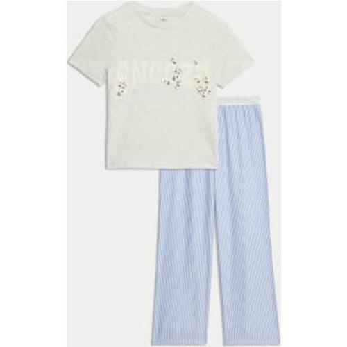 Pyjama En Coton À Rayures (Du 6 Au 16 Ans) - Bleu