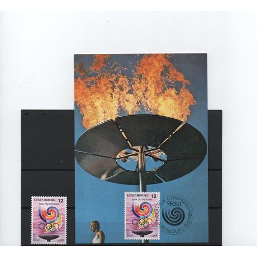 Luxembourg Timbres Jeux Olympiques De Seoul 1988