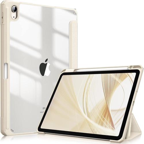 Coque Pour Ipad Air 11 Pouces 2024 M2 / Ipad Air 5 2022 / Ipad Air 4 2020 10.9"" - [Rangement De Stylet] Housse Transparente Claire Etui Antichoc Veille/Réveil Auto, Lumière Stellaire.[G740]