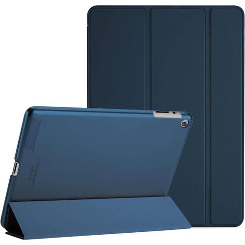 Coque Pour Ipad 2, Ipad 3, Ipad 4, 9,7 Pouces, A1395 A1396 A1397 A1416 A1430 A1403 A1458 A1459 A1460, Étui Case Housse De Protection Léger, Veille/Réveil Automatique- Marine.[G1227]