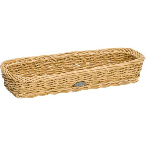 Panier À Couverts, Convient Pour L'Hôtellerie Et La Restauration, Rectangulaire, Env. 39,5 X 28 X 8,5 Cm, Fibre Synthétique, Saleen Edition, Beige Clair, 02016830101[X539]