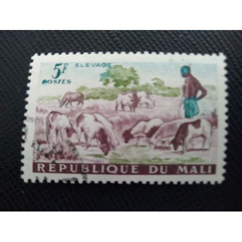 Timbre Mali Yt 21 Berger, Mouton (Ovis Ammon Aries), Bovin 1961 ( 050109 )