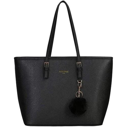 Cabas Femme,Sac à Main Femme,Cabas Fourre-Tout Cuir PU Rigide,Sac à Main Shopping Femme Grand Format,Shopper Porté Epaule Bandoulière Grande Capacité A4.[I1]