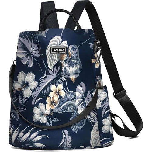 Sac à Dos Sac a Main Femme Anti-vol Sac Cabaia Mini Imperméable Sac de Voyage en Nylon Sac Cabas 2 en 1 Sacs à Main Portés Épaule pour Fille École Collèges Shopping.[I226]