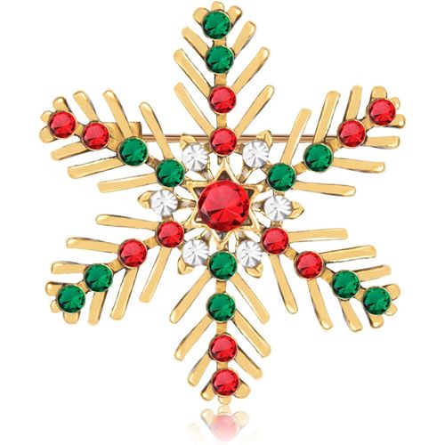 Broche De Neige Tendance En Strass, Broche De Noël Flocon De Neige Pour Mariage, Pour Robe, Manteaux, Fêtes, Cadeaux[X133]