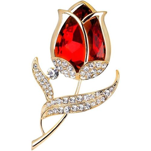 Cristal Fleur Broche Parti Strass Broche Femme Et Fille Bijoux[X228]