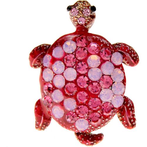 Bohême Strass Tortue Broche Broche Cristal Tortue Tortue Émail Broche Cz Tortue Animal Safty Pin Mignon Tortue De Mer Cor Broche Vêtements Décor Badges Bijoux Pour Femmes Filles[X220]