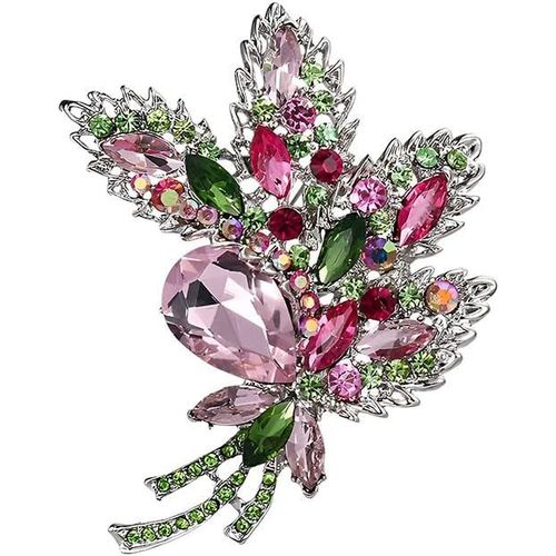 Broche Bouquet, Broche En Cristal Pour Femmes, Broche Femme, Pour Cadeau D'anniversaire De Filles Fournitures De Fête De Mariage Noël[X11]
