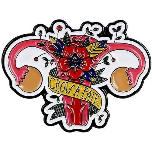 Épingles Uterus Ovaries En Émail Broche Médicale Utérine, Broche Féministe, Cadeau Pour Femme, Médecin, Infirmière, Étudiant Diplômé[X299]