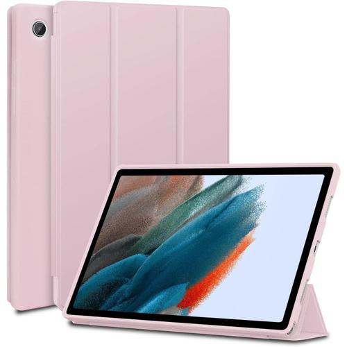 Coque Galaxy Tab A8 2021/2022 10,5 Pouces Sm - X200 / Sm - X205, Housse Tpu Légère Et Souple Avec Fonction De Réveil/Hibernation Automatique Pour Tablette Samsung A8,Rose[Coq102683]