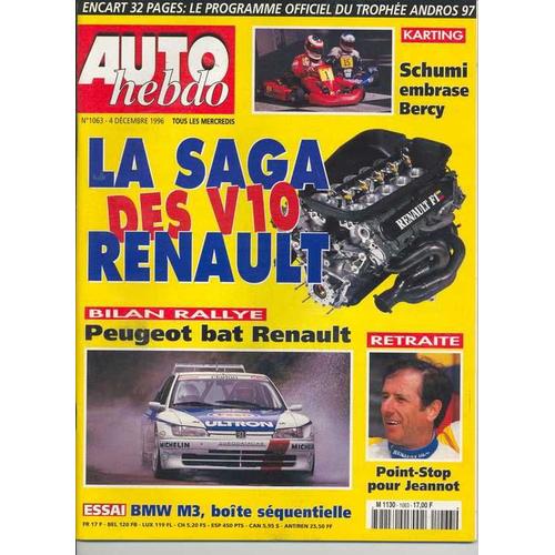 Auto Hebdo N° 1063 : La Saga Des V10 Renault/Billan Rallye/Jean Ragnotti