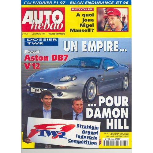 Auto-Hebdo N° 1064 : Dossirt Twr - Aston Db7