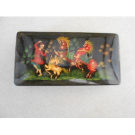 Boite Bois Laque De Chine 7 X 13 X 3 Cm