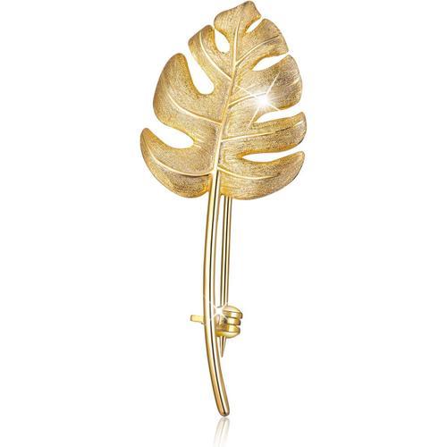 Cadeau Pour Vous S925 Broche Monstera Leaves En Argent Sterling Pour Femme Cadeau Personnalisé Fabriqué À La Main[X1113]