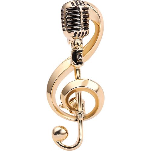 Broche Note De Musique Strass - Noël, Fête Des Mères, Anniversaire, Saint Valentin[X1617]