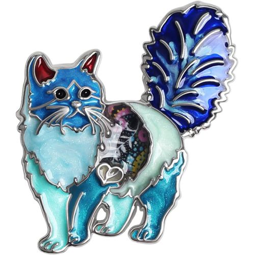 Alliage Élégant Chat Broche Émail Pin Chaton Épingles Écharpe Costume Accessoires Pour Les Femme Dame Fille Cadeau De Fête[X598]