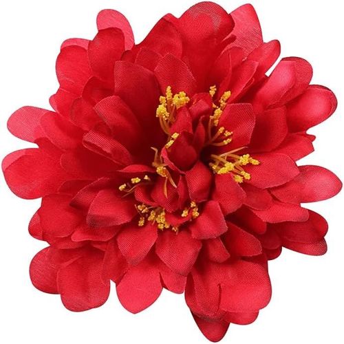 100mm Broche En Forme De Fleur Épingles À Revers Boho Broches En Tissu Délicat Fait À La Main Pour Robe De Soirée De Mariage Vêtements Accessoires Pour Mariée Femmes Filles Cadeaux[X438]