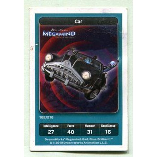 Carte Dreamworks - " Megamind " - Réf 162 - Car - 2010