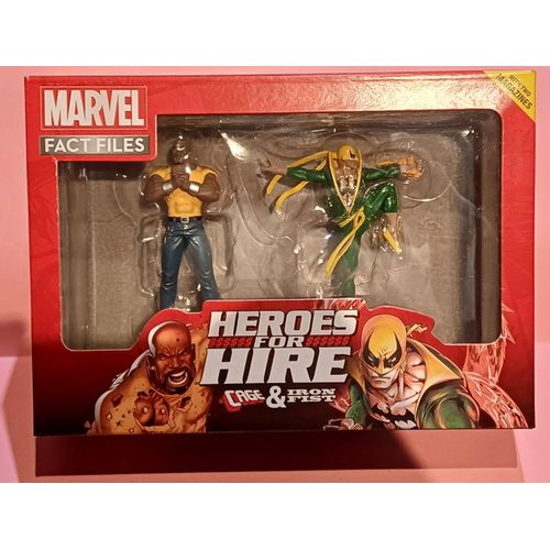 Marvel Fact Files Cage Iron Fist Figurines Collection Eaglemoss Comics