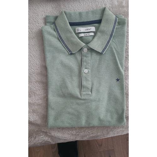 Polo Celio Vert Clair Taille S