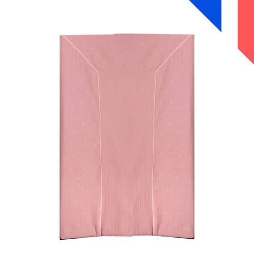 Matelas À Langer Looping + Housse Coton - Rose