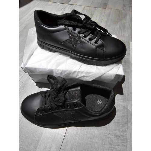 Neuve Chaussures Noire Taille 38 Avec Paillettes Pour Fille