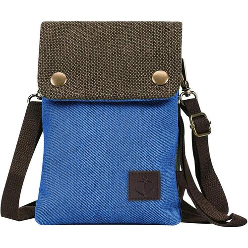 Petit sac à main en toile pour femme avec bandoulière pour iPhone X, iPhone 8 Plus, Samsung Galaxy S7 Edge S8 Edge.[G1558]