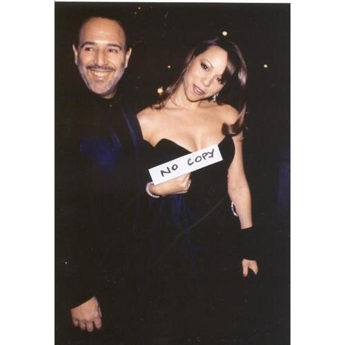 Mariah Carey - Photo Couleur Sexy Robe De Soirée Noire Avec Son Mari Au Bras (10 X 15 Cm)