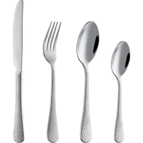 Ménageres - Arthur Martin - Am4463 - 24 Pieces - Acier Inoxydable - Finition Martelé