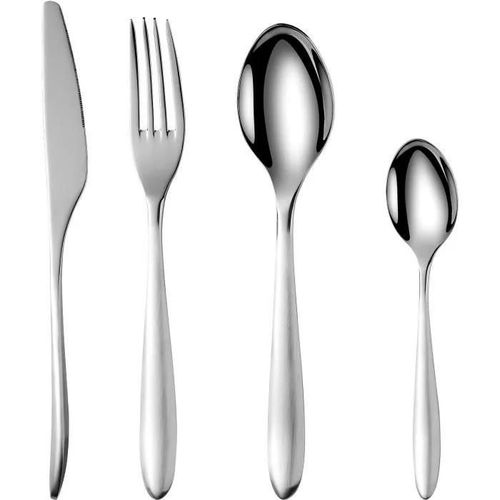 Ménageres - Arthur Martin - Am0211 - 24 Pieces - Acier Inoxydable - Finition Miroir Poli