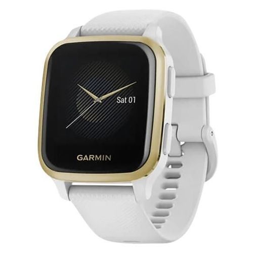 Garmin Venu Sq - Blanc - Montre De Sport Avec Bracelet - Silicone - Blanc - Taille Du Poignet : 125-190 Mm - Affichage 1.3" - Bluetooth, Wi-Fi, Nfc, Ant+ - 37.6 G