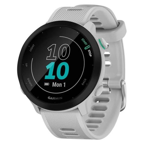 Garmin Forerunner 55 - Blanc - Montre De Sport Avec Bracelet - Silicone - Blanc - Affichage 1.04" - Bluetooth, Ant+ - 37 G