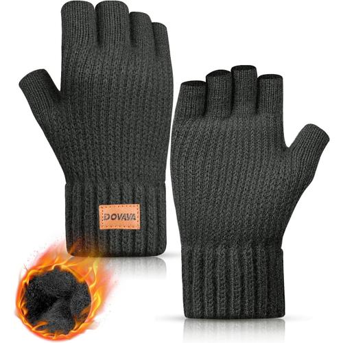 Gants Homme Gants D¿Hiver Tactile Gants De Doublure Enpeluche Ticotés, Gants Thermostables Gants Pour Sport.[V19]